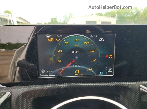 W1K3G4FB3MJ317057 2021 MERCEDES-BENZ A White Вид щитка приладів