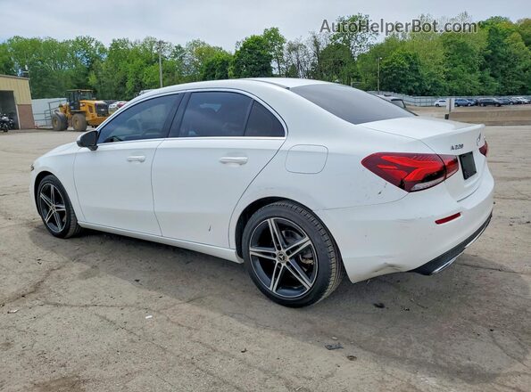 W1K3G4FB3MJ317057 2021 MERCEDES-BENZ A White Задня ліва чверть