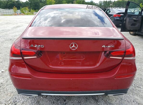 W1K3G4FB7MJ298531 2021 MERCEDES-BENZ A Red Հետևի տեսք