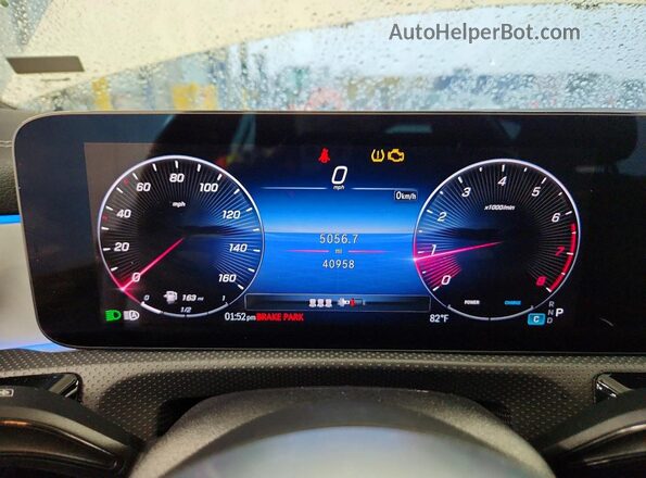 W1K5J4GB2SN511786 2025 MERCEDES-BENZ CLA-CLASS White Vista del cuadro de instrumentos