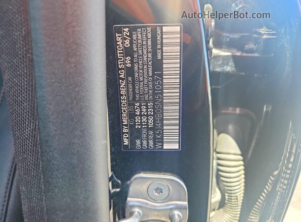 W1K5J4HB0SN510571 2025 MERCEDES-BENZ CLA-CLASS Черный Вид подкапотного пространства