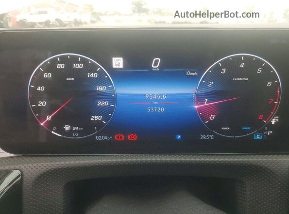 W1K5J4HB2SN532118 2025 MERCEDES-BENZ CLA-CLASS White Vista del cuadro de instrumentos