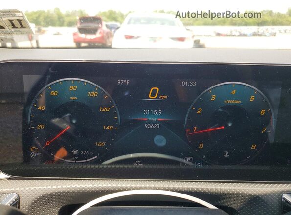 W1K5J4HB4MN170151 2021 MERCEDES-BENZ CLA-CLASS Gray Սարքավորումների վահանակի տեսք