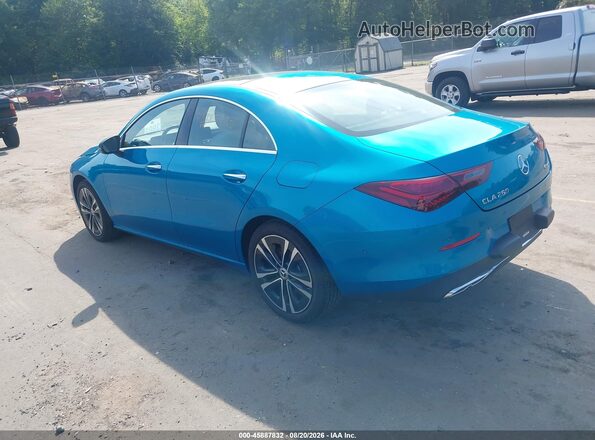 W1K5J4HB6SN552341 2025 MERCEDES-BENZ CLA-CLASS Blue Tył lewy