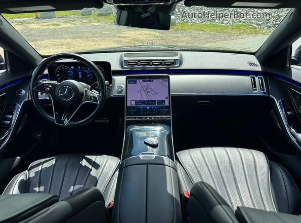 W1K6G6DB3PA167726 2023 MERCEDES-BENZ S-CLASS Blue Widok naklejki z numerem VIN