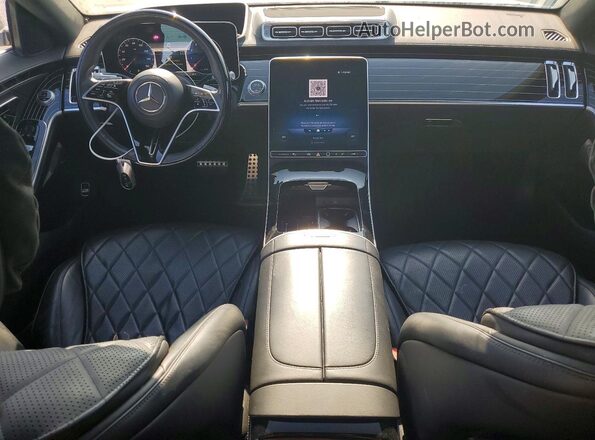 W1K6G7GB1MA049655 2021 MERCEDES-BENZ S Белый Вид панели приборов