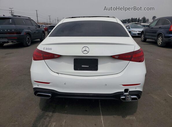 W1KAF4GB0PR123780 2023 MERCEDES-BENZ C White Vista trasera