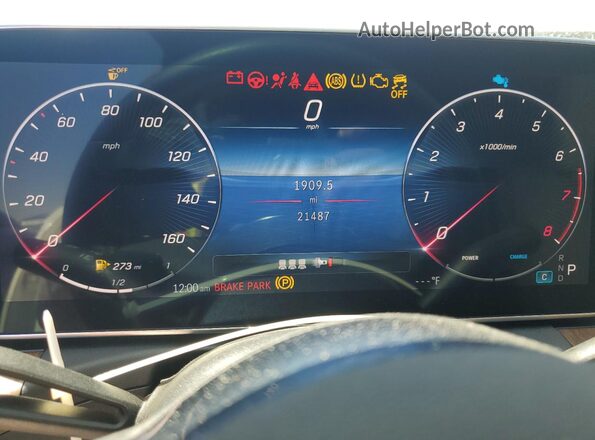 W1KAF4GB4PR081243 2023 MERCEDES-BENZ C White Instrument cluster view