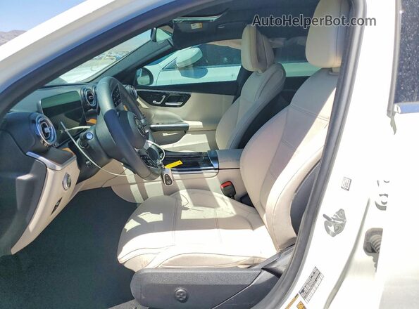 W1KAF4GB4PR081243 2023 MERCEDES-BENZ C White Front interior view
