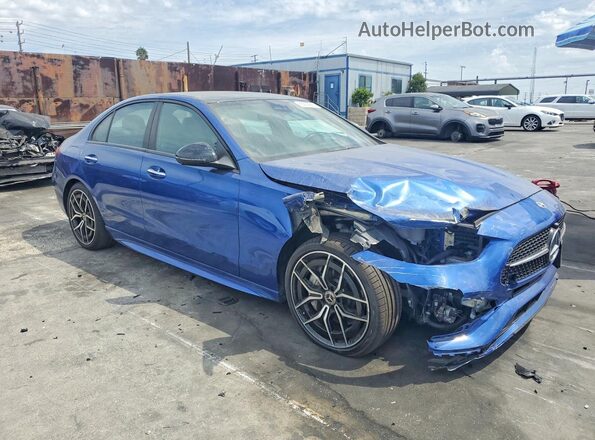 W1KAF4GB4PR104634 2023 MERCEDES-BENZ C Синий Передняя правая четверть