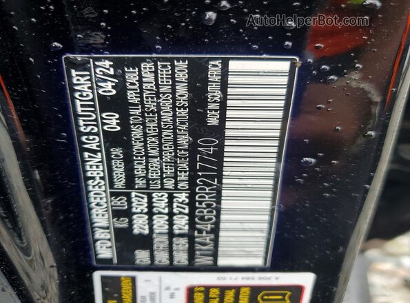 W1KAF4GB5RR217740 2024 MERCEDES-BENZ C Black Vista del compartimento del motor