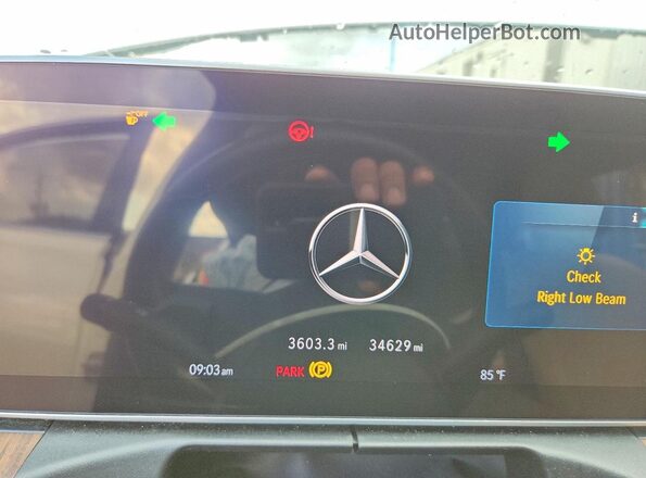 W1KAF4GB6SR252809 2025 MERCEDES-BENZ C White Вид щитка приладів