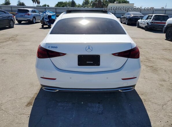 W1KAF4GB7PR095492 2023 MERCEDES-BENZ C White Вид ззаду
