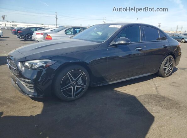 W1KAF4GB7PR137904 2023 MERCEDES-BENZ C-CLASS Черный Задняя левая четверть