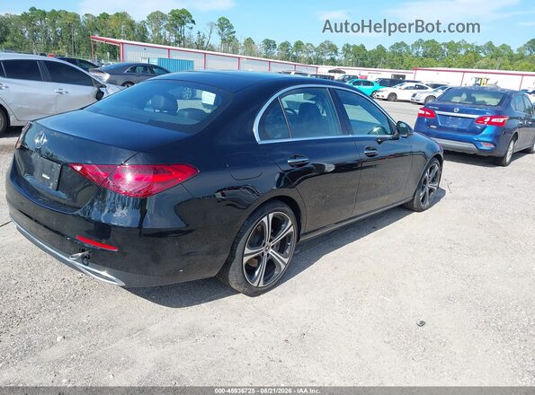 W1KAF4GB9SR286288 2025 MERCEDES-BENZ C-CLASS Черный Задняя правая четверть