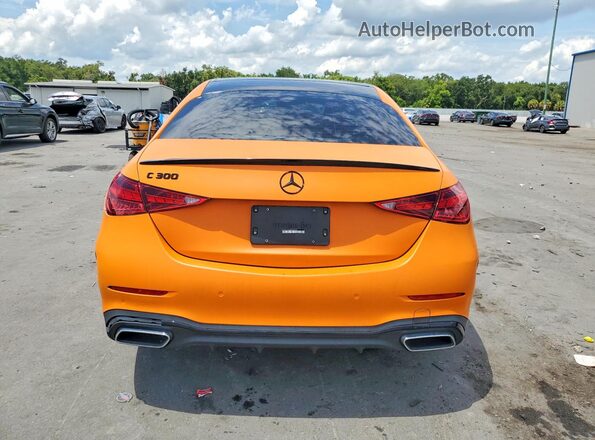 W1KAF4GBXPR103293 2023 MERCEDES-BENZ C Orange უკანა ხედი
