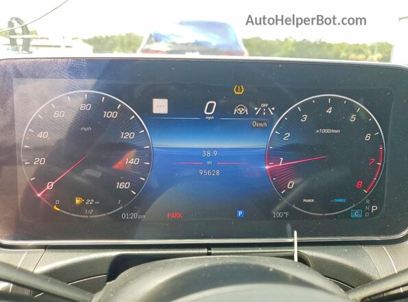 W1KAF4GBXPR103293 2023 MERCEDES-BENZ C Orange ხელსაწყოთა პანელის ხედი