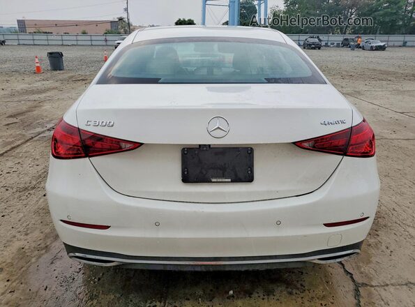 W1KAF4HB0RR162421 2024 MERCEDES-BENZ C White Widok z tyłu