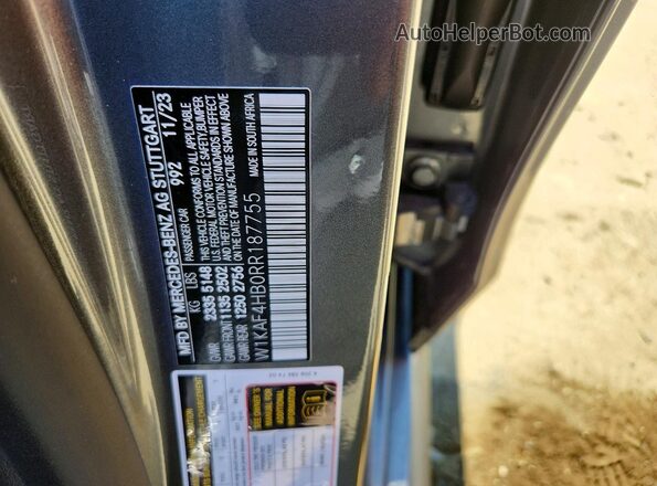 W1KAF4HB0RR187755 2024 MERCEDES-BENZ C Gray Widok komory silnika
