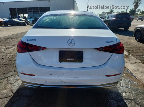 W1KAF4HB1SR289247 2025 MERCEDES-BENZ C White Vista trasera