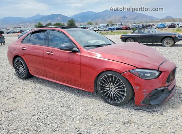 W1KAF4HB2NR050889 2022 MERCEDES-BENZ C Красный Передняя правая четверть