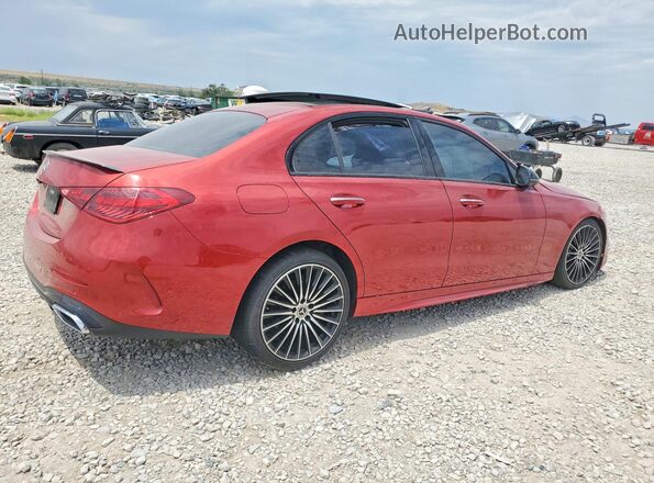 W1KAF4HB2NR050889 2022 MERCEDES-BENZ C Красный Задняя правая четверть