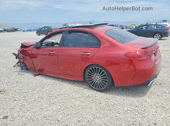 W1KAF4HB2NR050889 2022 MERCEDES-BENZ C Красный Задняя левая четверть