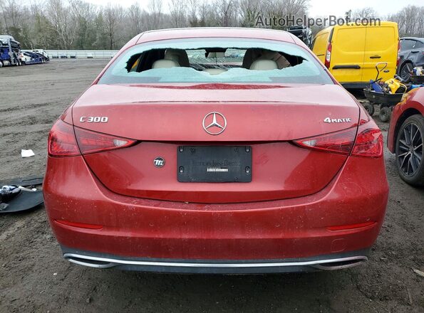 W1KAF4HB2PR086701 2023 MERCEDES-BENZ C Red Вид ззаду