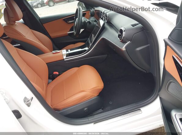 W1KAF4HB2SR241496 2025 MERCEDES-BENZ C-CLASS White Widok wnętrza z przodu