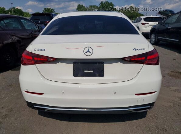 W1KAF4HB3RR164857 2024 MERCEDES-BENZ C White Widok z tyłu