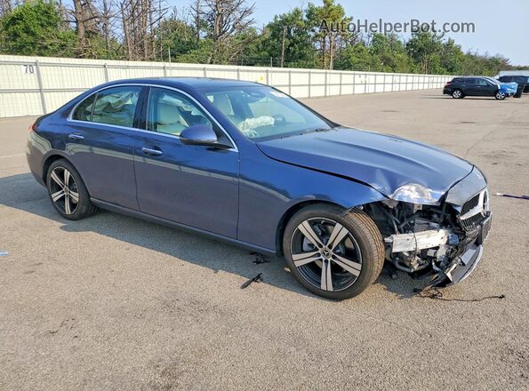 W1KAF4HB5RR175813 2024 MERCEDES-BENZ C Синий Передняя правая четверть