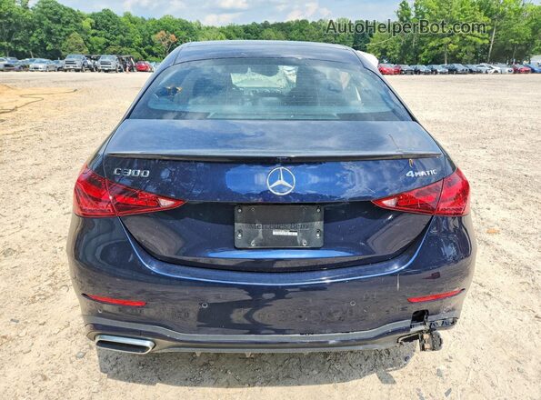 W1KAF4HB6NR041385 2022 MERCEDES-BENZ C Blue უკანა ხედი