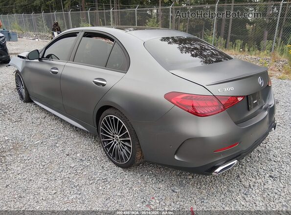 W1KAF4HB6PR090363 2023 MERCEDES-BENZ C-CLASS Gray Задня ліва чверть