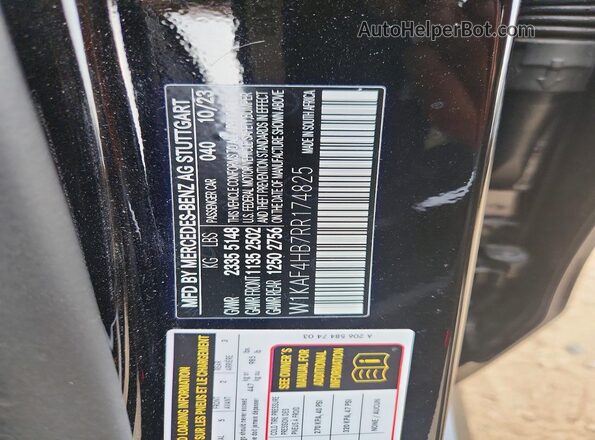 W1KAF4HB7RR174825 2024 MERCEDES-BENZ C Black Շարժիչի բաժամունքի տեսք