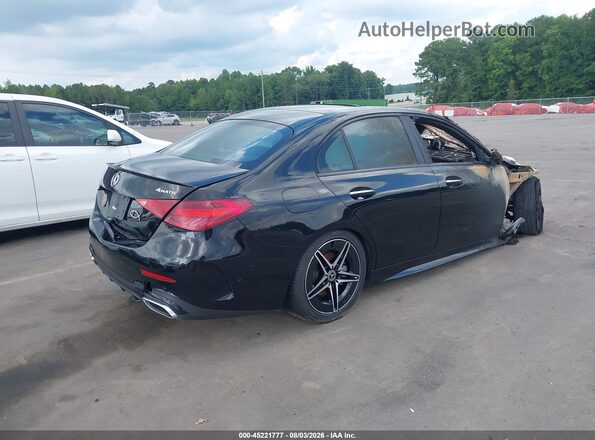 W1KAF4HB8NR010400 2022 MERCEDES-BENZ C-CLASS Black Tył prawy