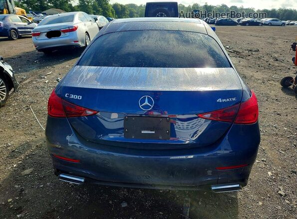 W1KAF4HB8RR190709 2024 MERCEDES-BENZ C Blue Rear view