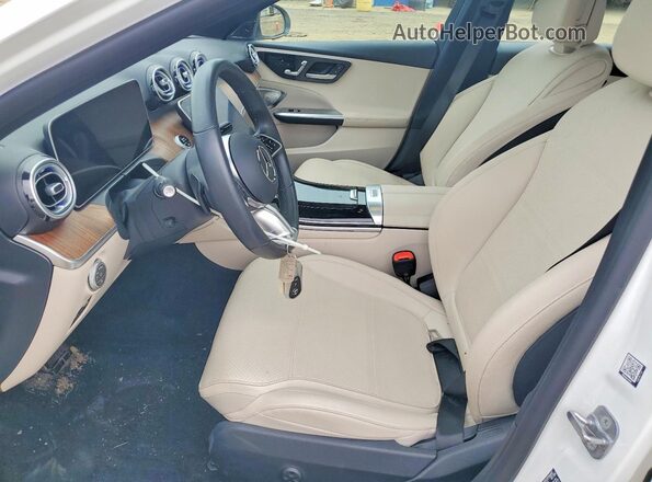 W1KAF4HB8SR241860 2025 MERCEDES-BENZ C White Вид салону спереду