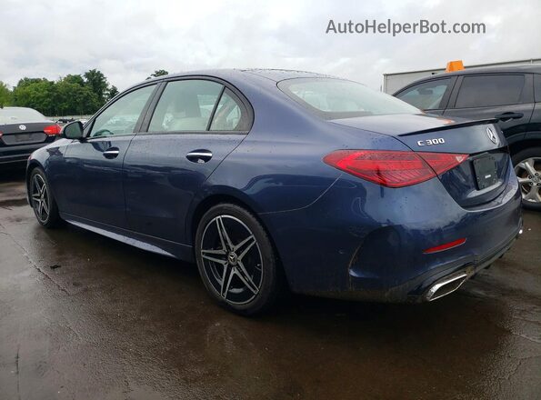 W1KAF4HBXRR205811 2024 MERCEDES-BENZ C Blue Rear left