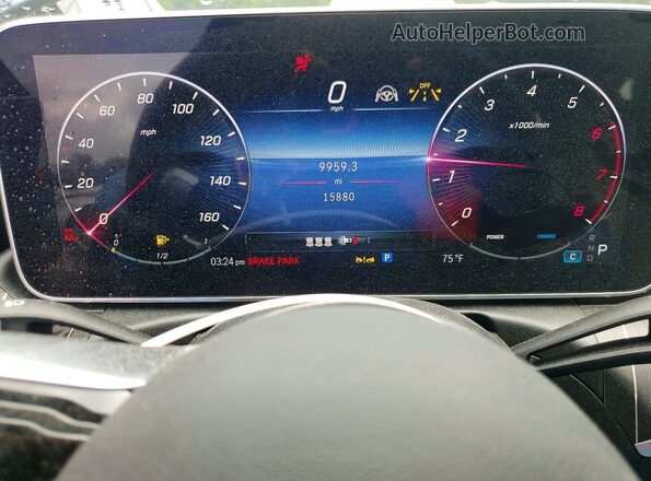W1KAF4HBXRR205811 2024 MERCEDES-BENZ C Blue Instrument cluster view