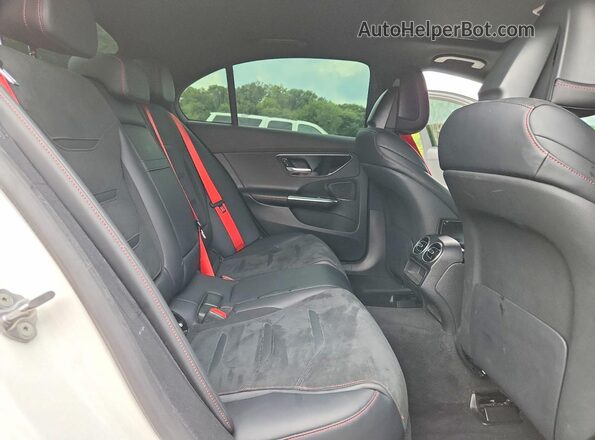 W1KAF8HB2PR100166 2023 MERCEDES-BENZ C White Rear seats view