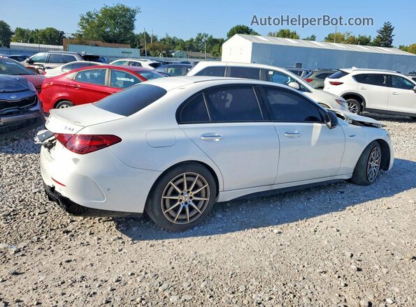W1KAF8HB7PR101247 2023 MERCEDES-BENZ C White Widok wnętrza z przodu