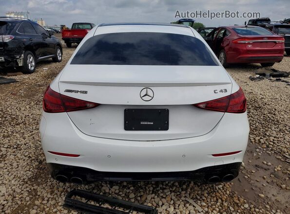W1KAF8HB9PR107163 2023 MERCEDES-BENZ C White Widok z tyłu