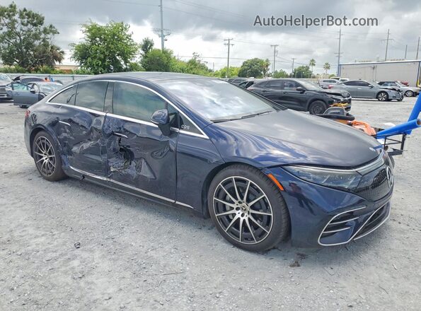W1KCG2DB7NA009155 2022 MERCEDES-BENZ EQS Синий Передняя правая четверть