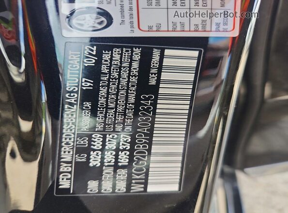W1KCG2DB9PA032343 2023 MERCEDES-BENZ EQS Черный Вид подкапотного пространства