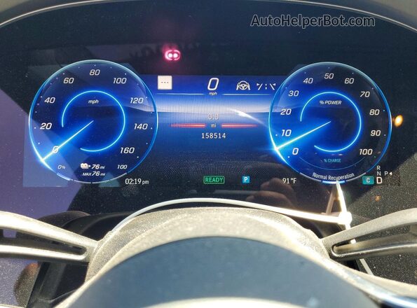 W1KCG4EB2NA006576 2022 MERCEDES-BENZ EQS Black Widok zestawu wskaźników