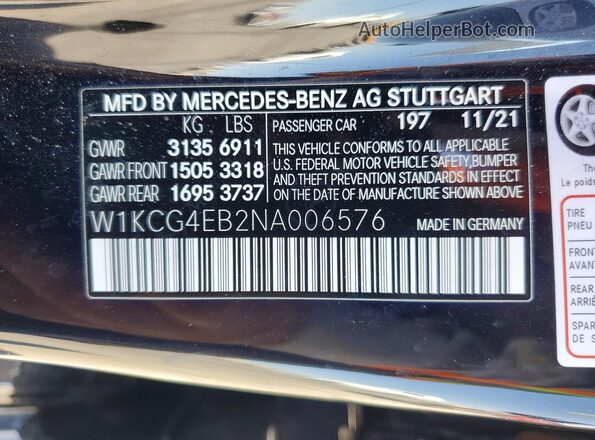 W1KCG4EB2NA006576 2022 MERCEDES-BENZ EQS Black Widok komory silnika
