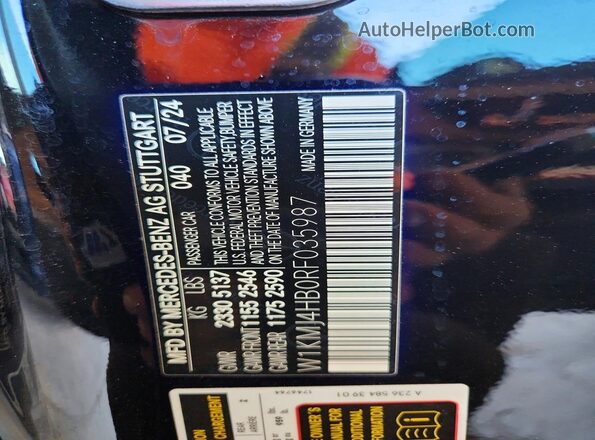 W1KMJ4HB0RF035987 2024 MERCEDES-BENZ CLE Black Widok komory silnika