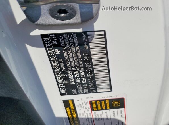 W1KMK4HB8RF020957 2024 MERCEDES-BENZ CLE White Вид підкапотного простору
