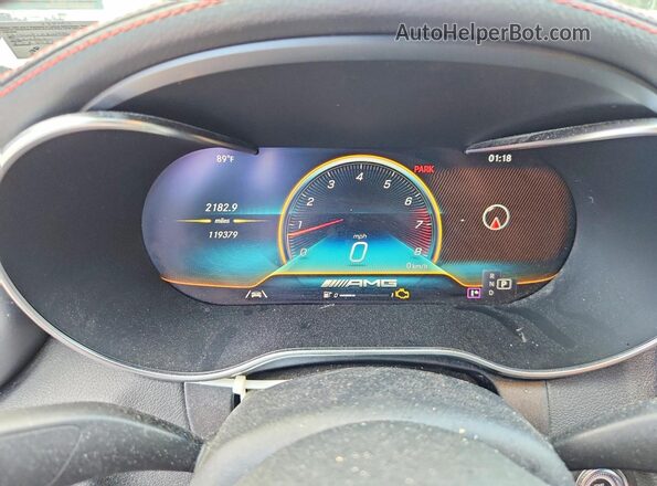 W1KWF6EB2MR624590 2021 MERCEDES-BENZ C Gray Вид щитка приладів