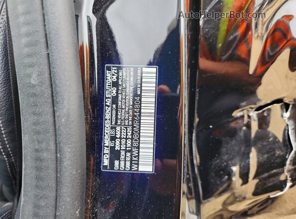 W1KWF8DB0MR644804 2021 MERCEDES-BENZ C Black Engine compartment view
